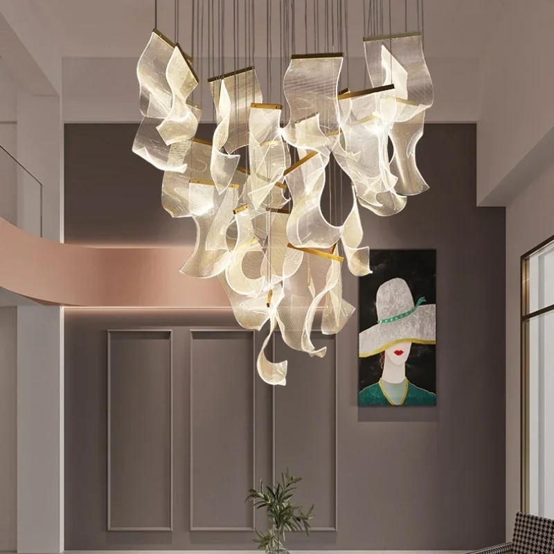 Sustainable Living Guide - Nordic Luxe Acryl Kroonluchter Creatieve Woonkamer