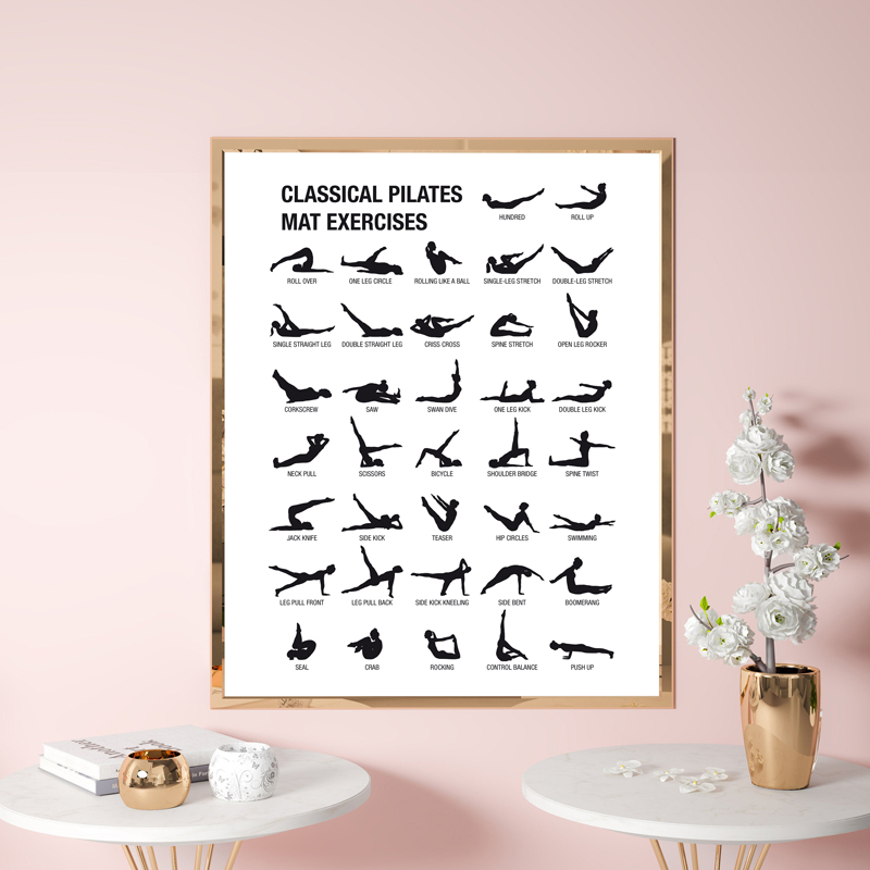 Pilates Workout Grafiek Poster - Sustainable Living Guide recensie en prijs