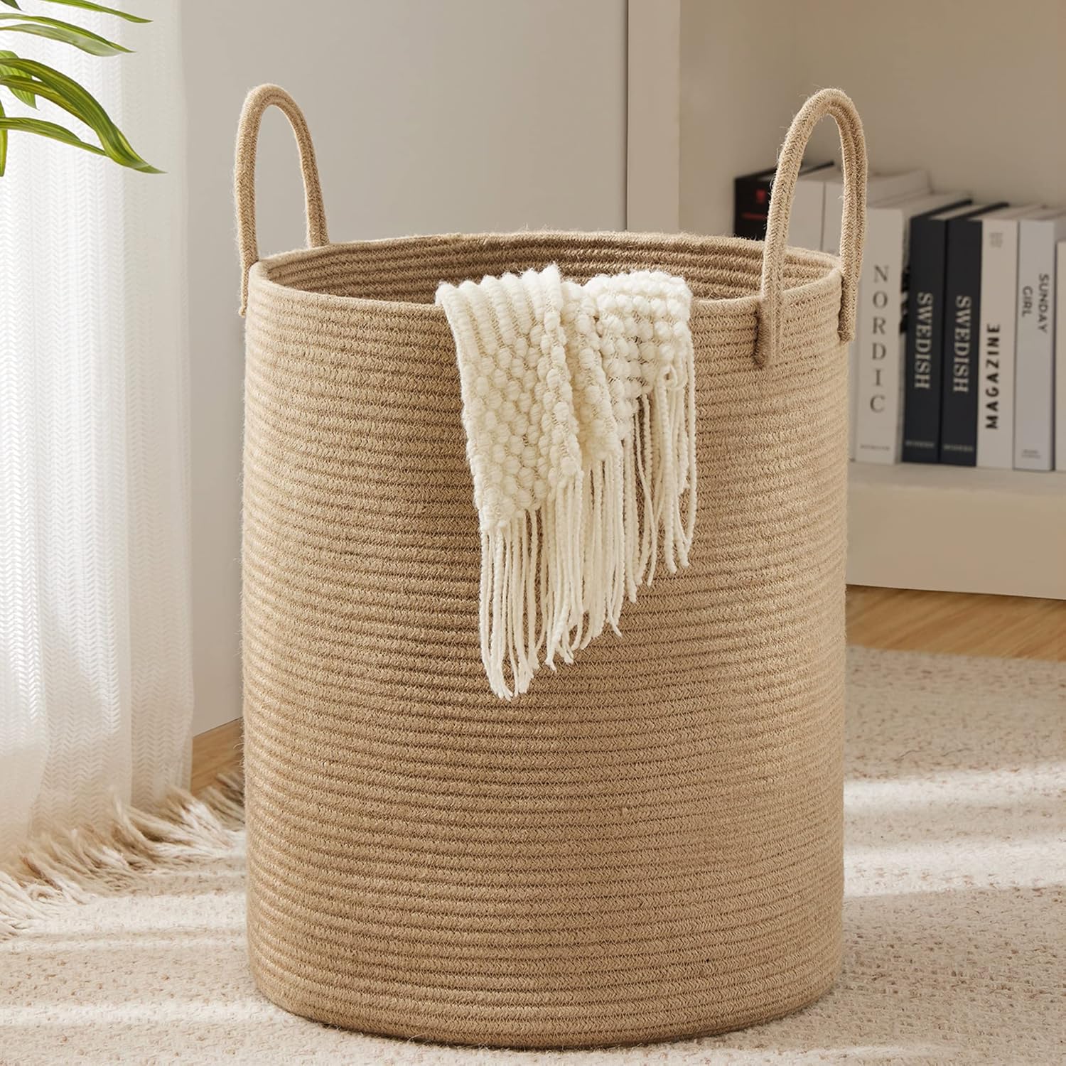 Grote opbergmand, hoge geweven - Sustainable Living Eco Friendly recensie en prijs
