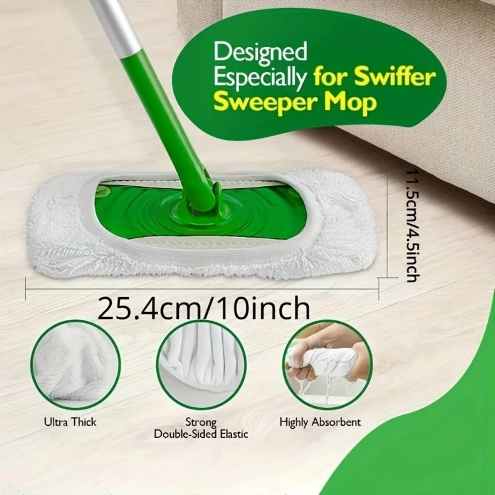1/4 Stuks Platte Mop Hoofd Mic - Cloth Pad Reusable recensie en prijs